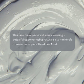 Pure Body Naturals mud texture close-up highlighting smooth spreadability and mineral granules