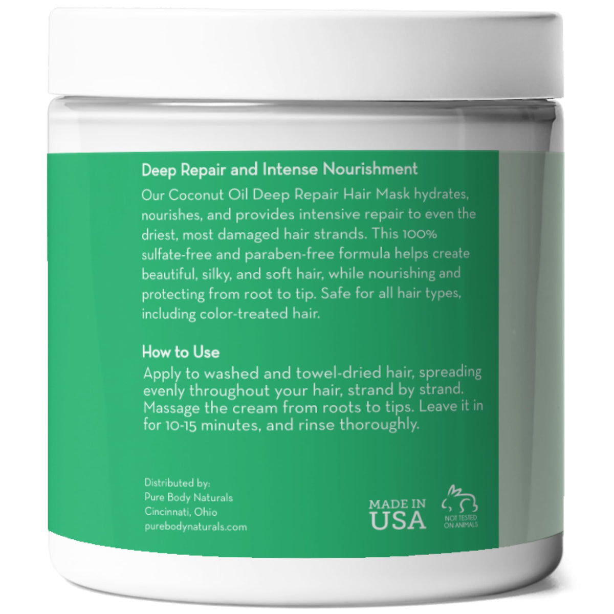 Pure Body Naturals before and after hair comparison showing improved softness and shine