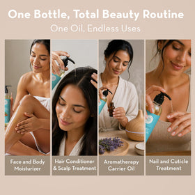 Pure Body Naturals applied to skin demonstrating fast absorption