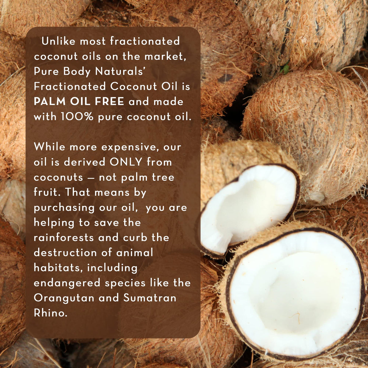 Pure Body Naturals label with USDA organic seal and product details
