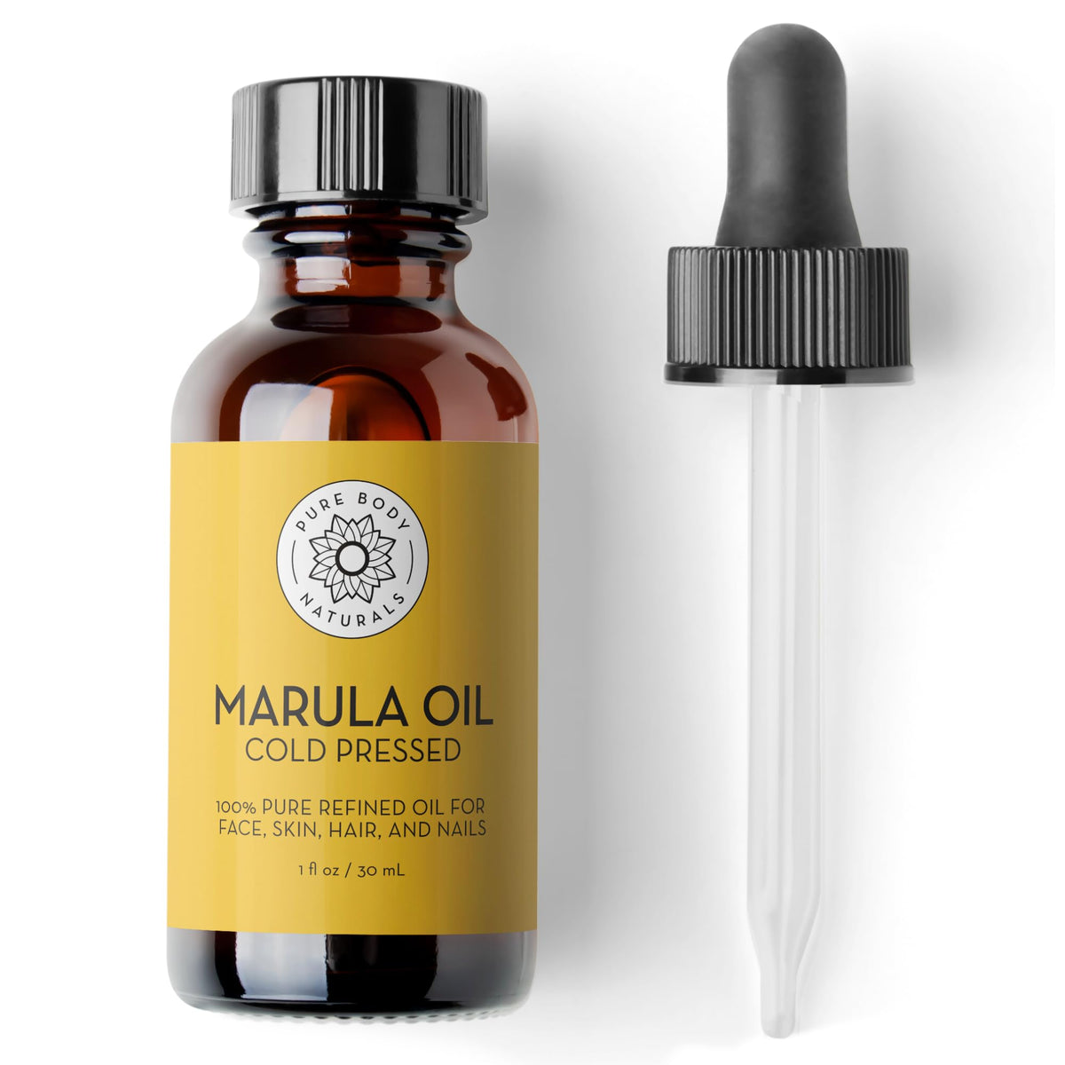 Pure Body Naturals front bottle showing clean packaging and brand benefit