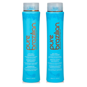 Pure Brazilian front packaging showing both 13.5 oz bottles and benefits