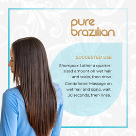 Pure Brazilian daily anti-frizz serum dropper applying lightweight protection and shine