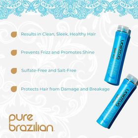 Pure Brazilian shampoo lather close-up revealing smooth, sulfate-free texture