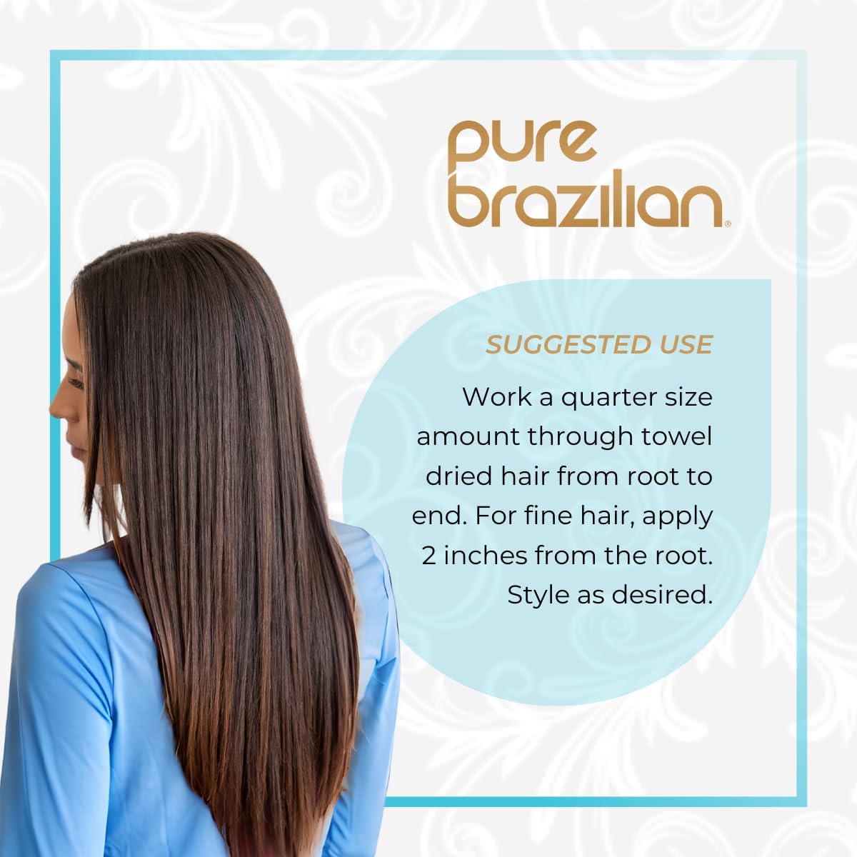 Pure Brazilian bottle in hand showing 400ml scale for value and portability