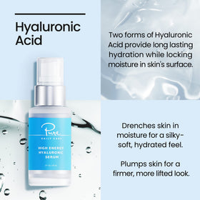 Pure Daily Care 1oz bottle next to ruler to show compact size and travel-friendly benefit