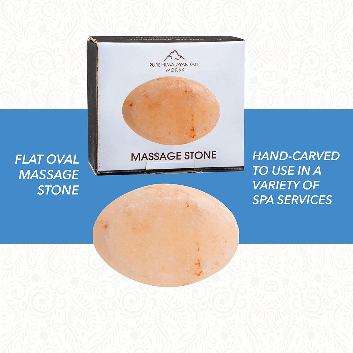 Pure Himalayan Salt Works stone held in hand to show scale and ergonomic comfort