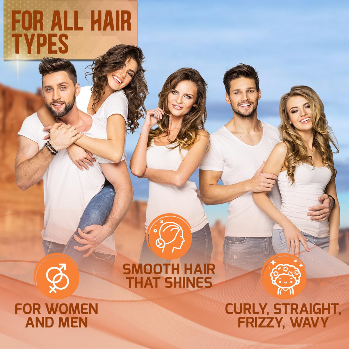 PURE NATURE LUX SPA after-treatment shiny hair showcasing improved smoothness