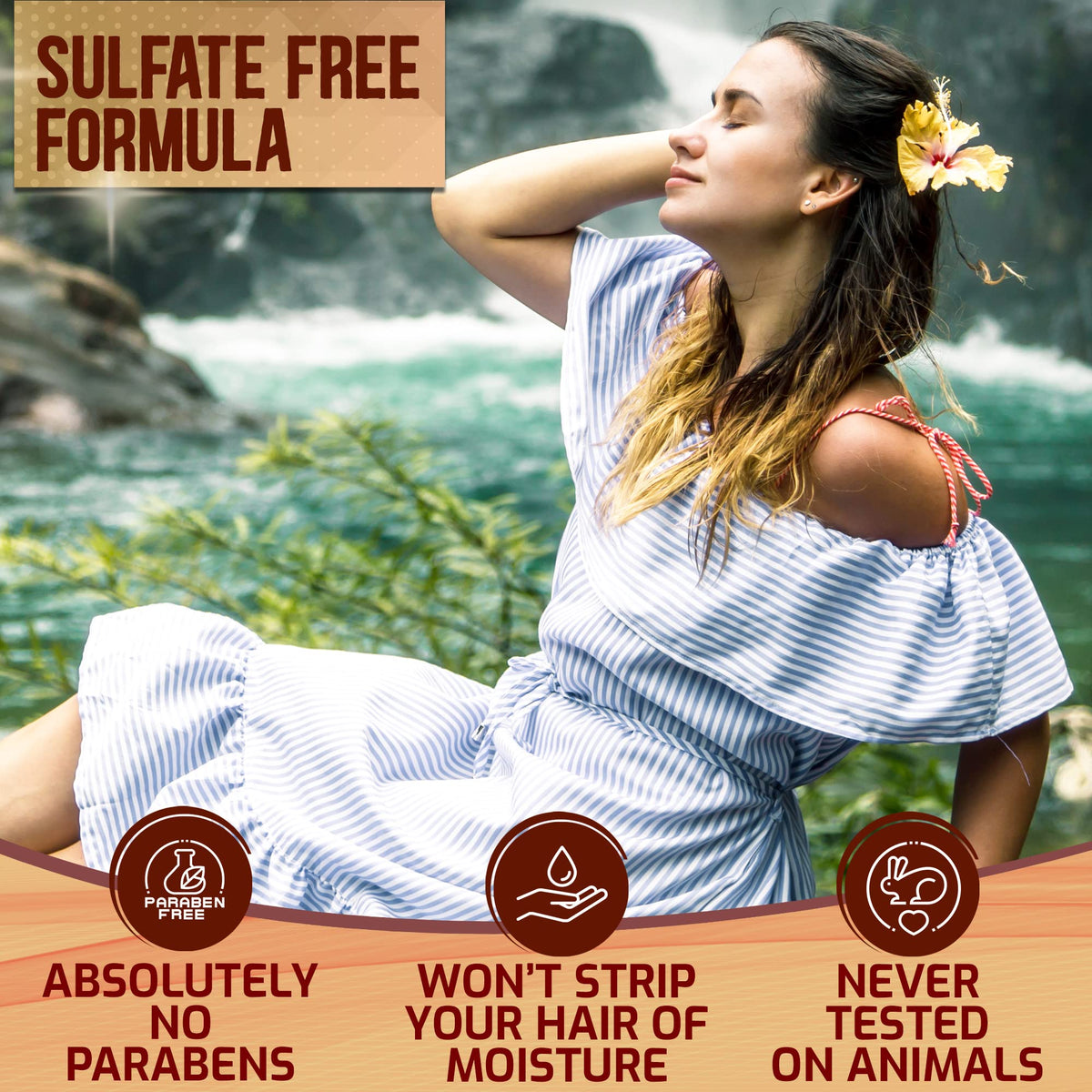 Pure Nature Lux Spa argan oil texture on hand demonstrating lightweight hydration