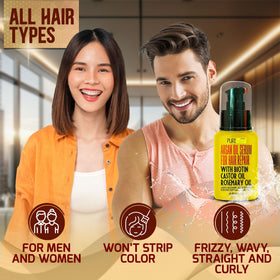 PURE NATURE LUX SPA styling demonstration during blowdry for heat protection