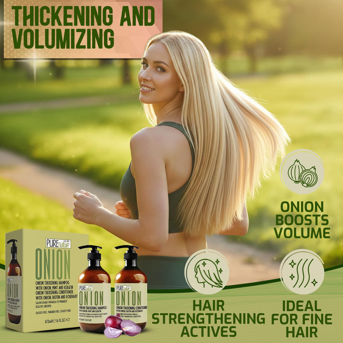 PURE NATURE LUX SPA bottle label closeup highlighting ingredient and benefit text