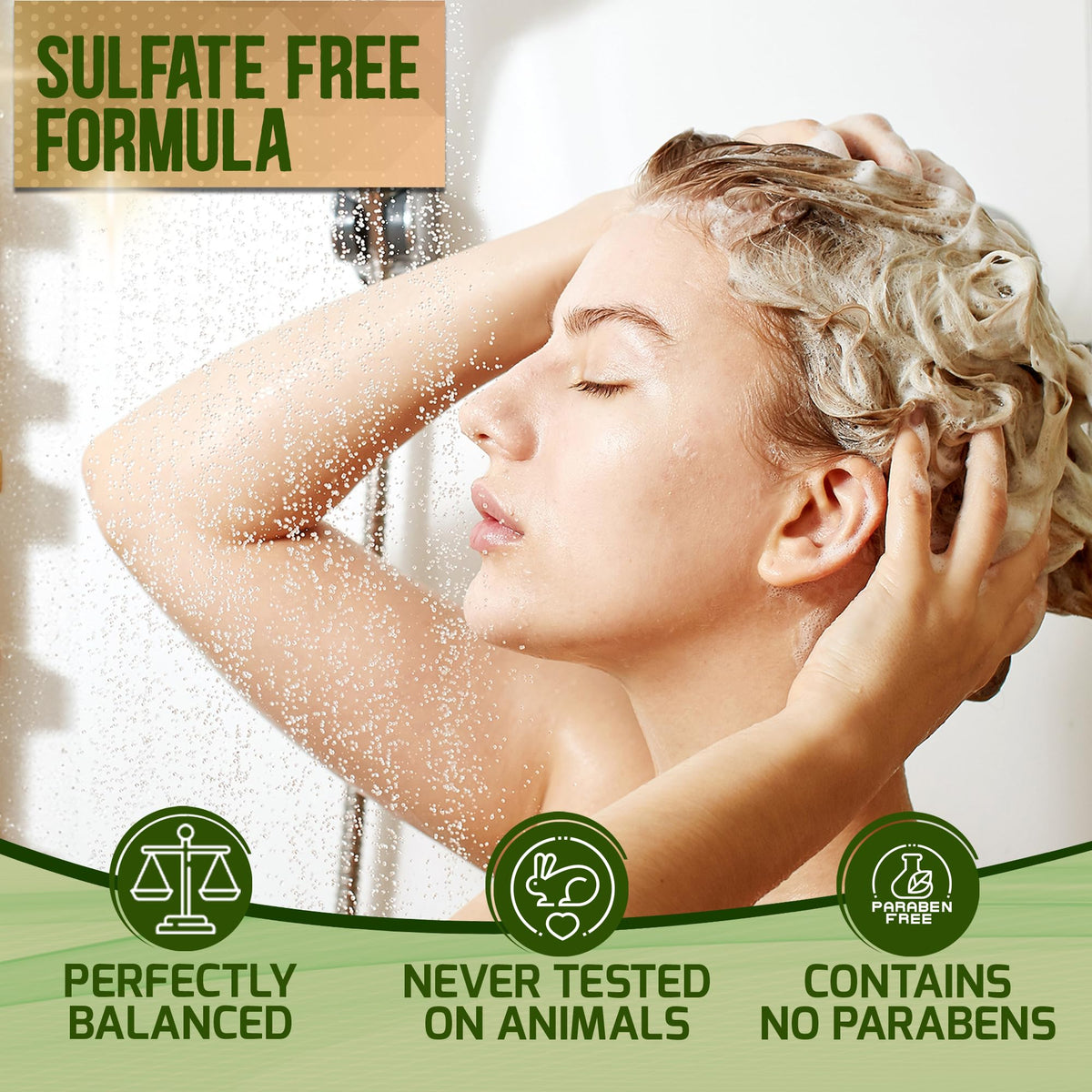 PURE NATURE LUX SPA conditioner label detail showing ingredient callouts