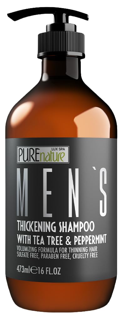 PURE NATURE LUX SPA front bottle view showing clean design and 16 fl oz capacity