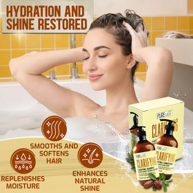 PURE NATURE LUX SPA bottles in shower being used to show practical at-home application
