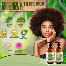 PURE NATURE LUX SPA scalp lather application showing cleansing action