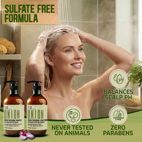 PURE NATURE LUX SPA shampoo texture closeup showing creamy lather for gentle cleansing