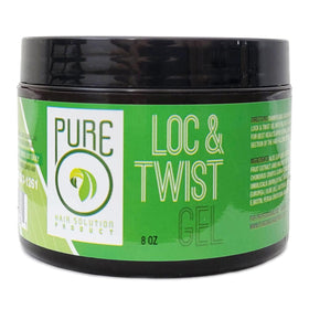 Pure O 8 oz tub next to a hand for scale to show portable size and travel convenience