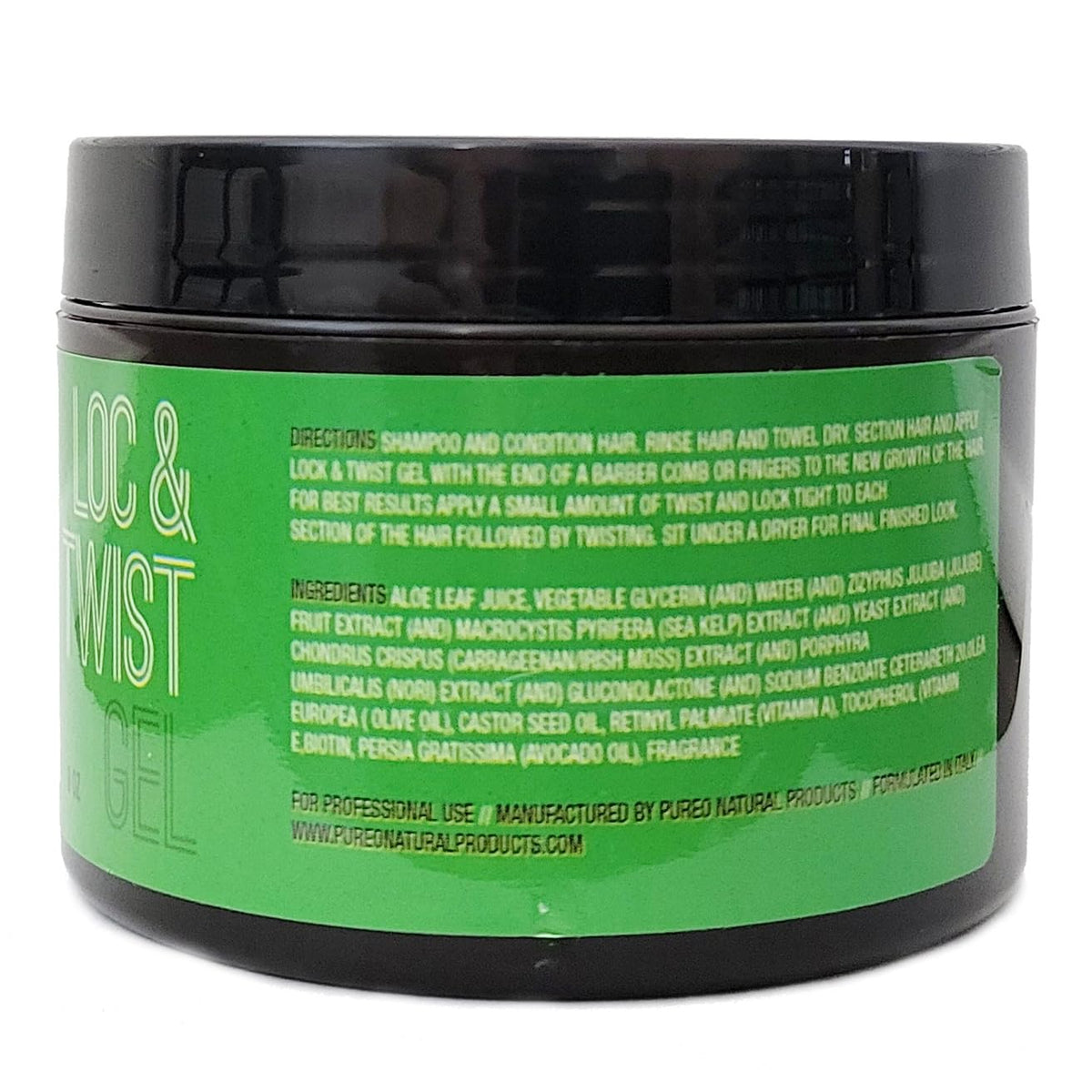 Pure O gel texture close-up highlighting smooth consistency for uniform twist definition