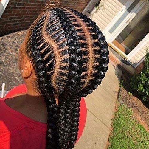 Pure O applied to braid demonstrating sleek edges and long-lasting hold