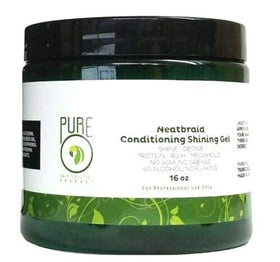 Pure O gel texture close-up highlighting smooth, non-greasy shine and control
