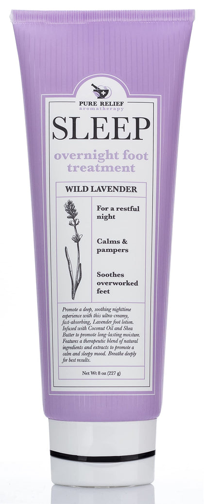 Pure Relief front packaging showing 8 oz bottle and lavender scent benefit