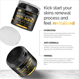 PURE RESEARCH ingredients label highlighting retinol, hyaluronic acid and peptides