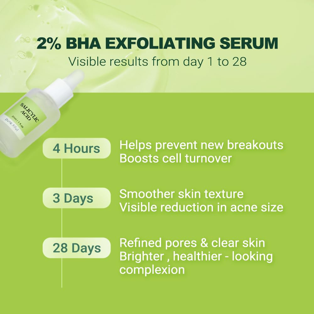 pure.tiful applying serum to face demonstrating targeted oil control benefit