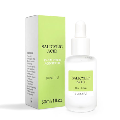 pure.tiful front bottle showing product and clean design benefit clear pores