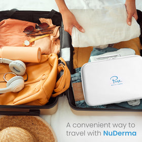 Pure Daily Care case handle close-up for easy carrying and travel convenience