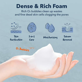 Purederm sheet mask in use demonstrating pore-cleansing action
