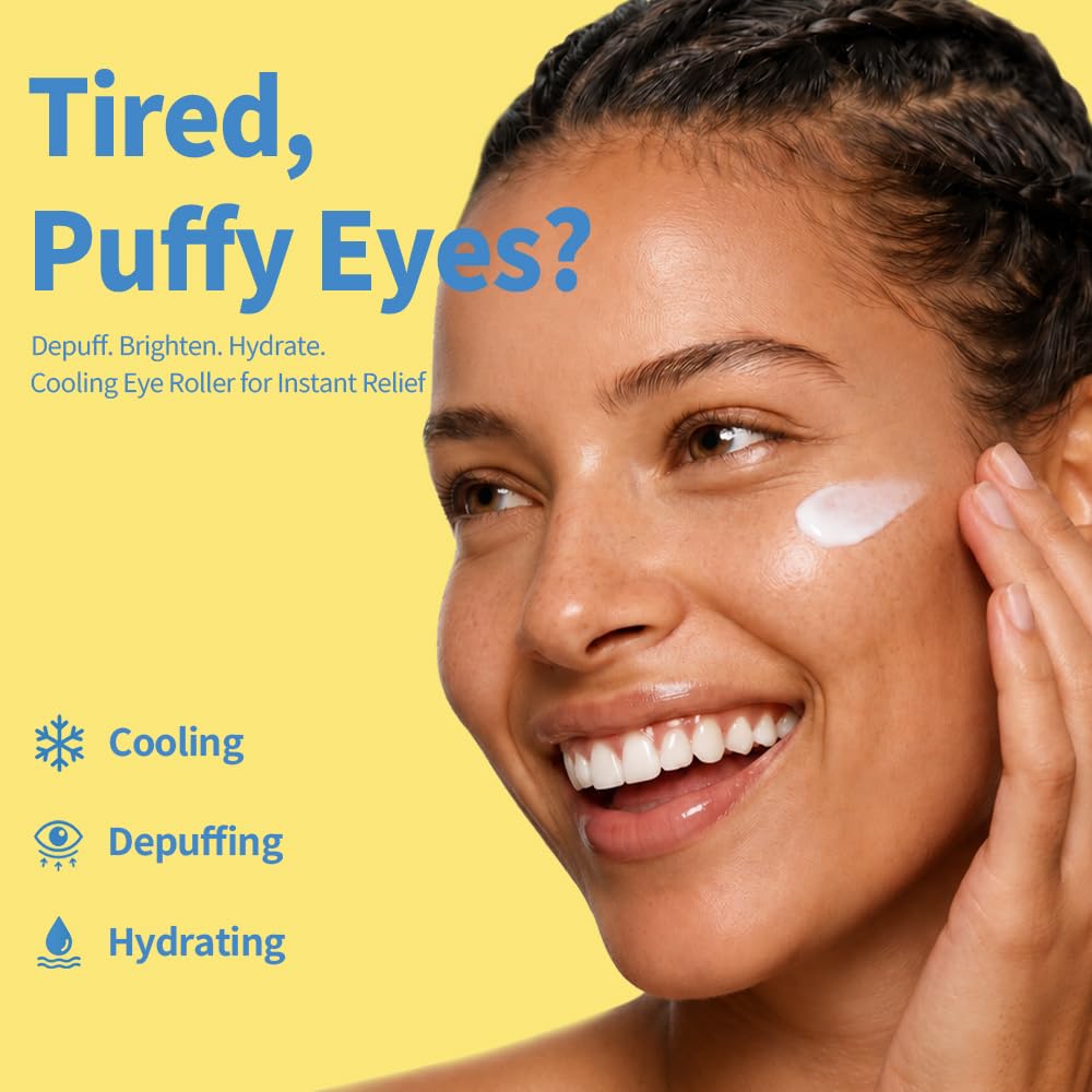Purederm roller-ball applicator close-up delivering cooling massage benefits