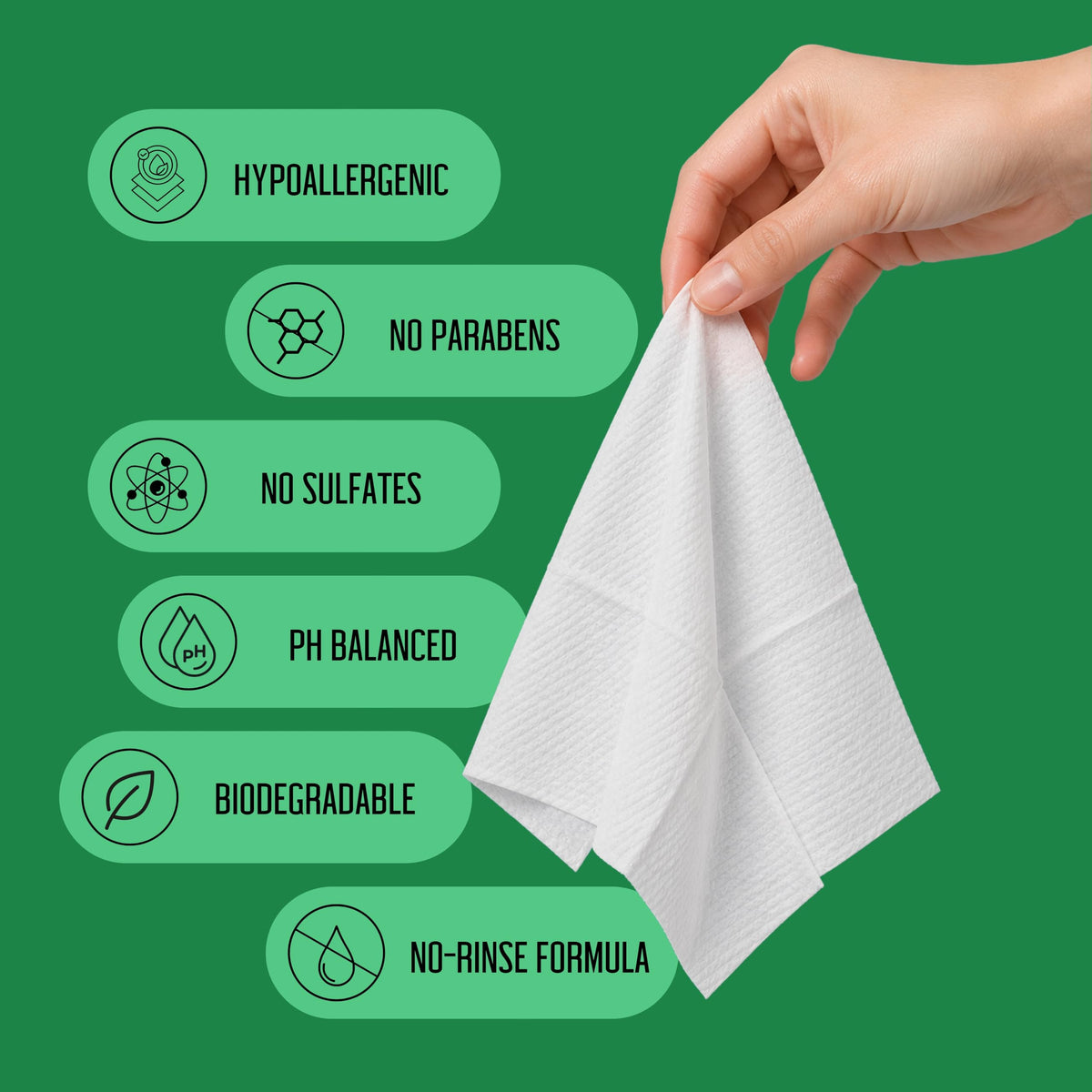 PURELID wipes displayed on bathroom vanity as part of a nightly routine