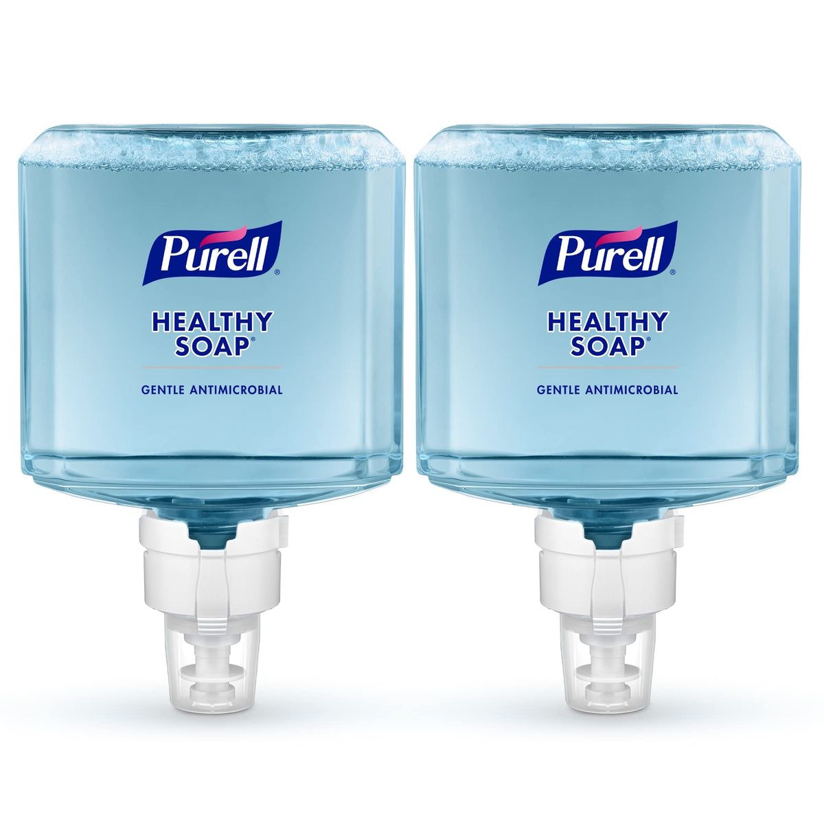 PURELL front packaging view showing refill label and size benefits