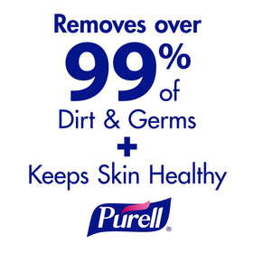 PURELL bottle in kitchen bathroom setting highlighting everyday gentle care