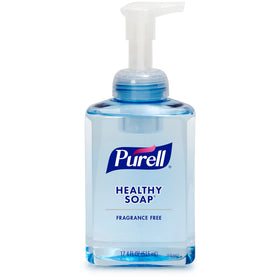 PURELL pack of four bottles arranged to show case quantity convenience