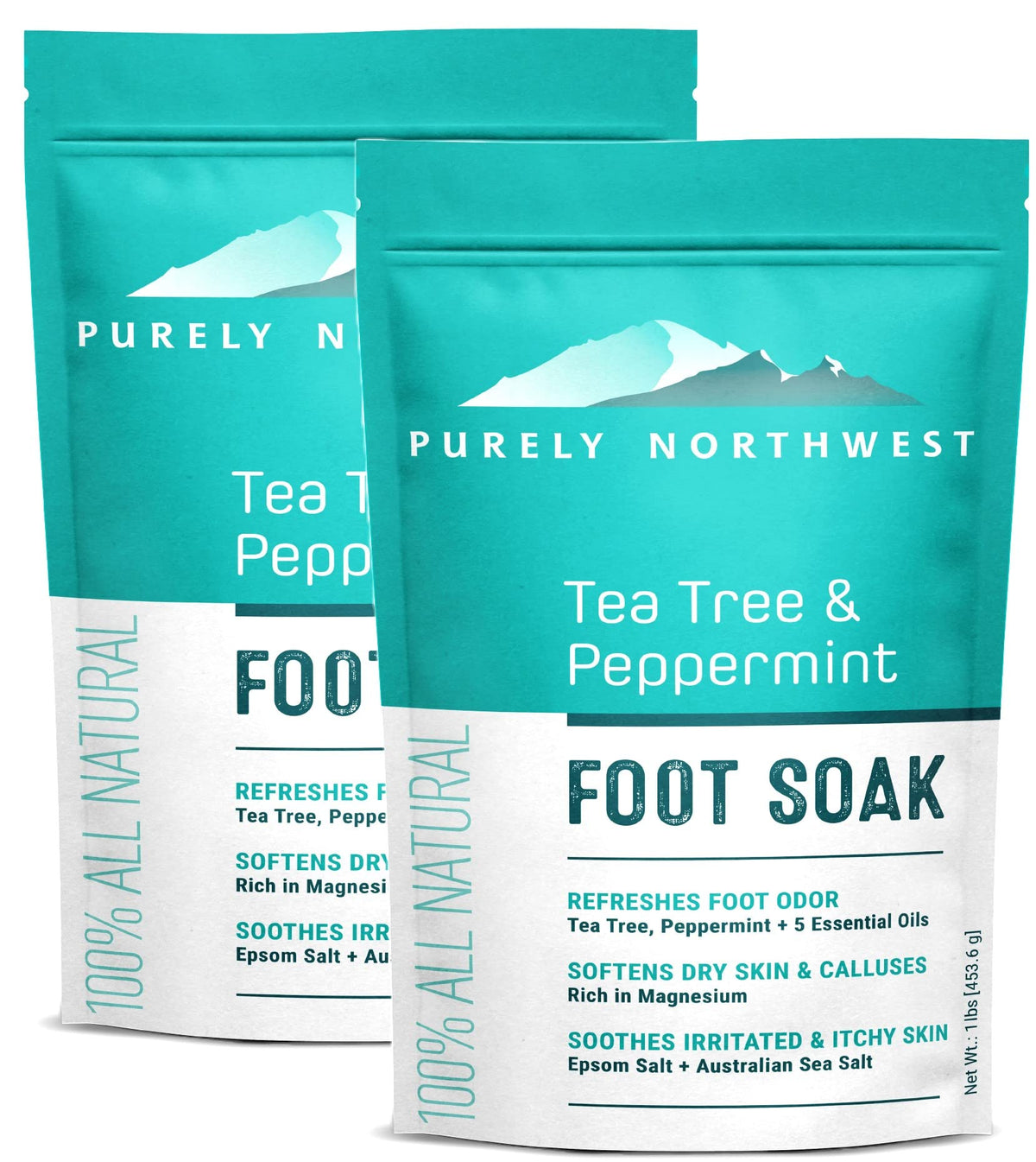 Purely Northwest front packaging showing 2 lb jar and product benefit