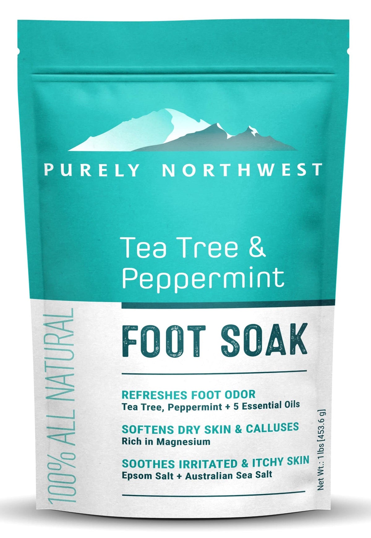Purely Northwest front packaging showing product benefits and weight