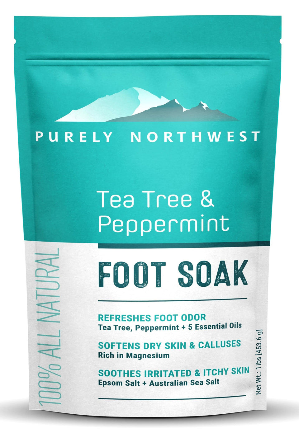 Purely Northwest front packaging showing product benefits and weight