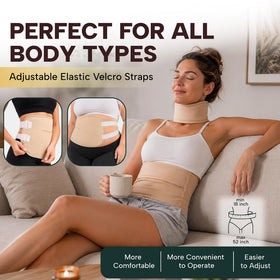 Purelysian Beauty in-use on abdomen demonstrating comfortable application