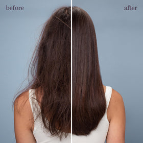 Pureology being applied to wet hair in salon for instant detangling