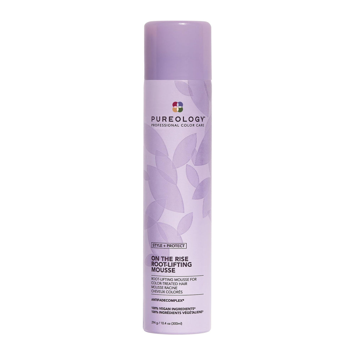 Pureology front packaging showing product and benefit of root lift