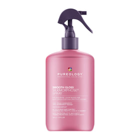 Pureology front packaging of Silkmorphose Spray showing sleek bottle and shade