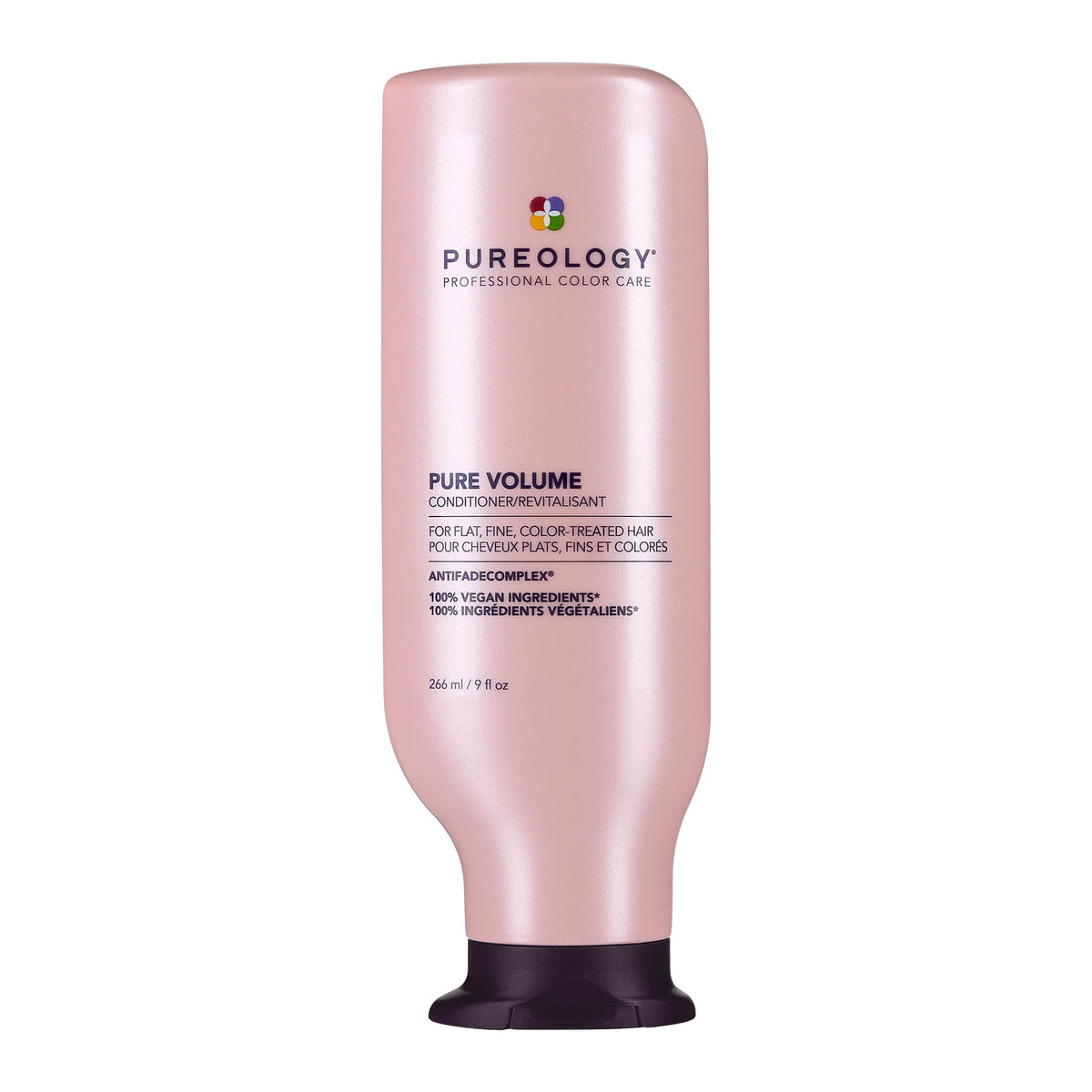 Pureology front packaging showing product and benefits