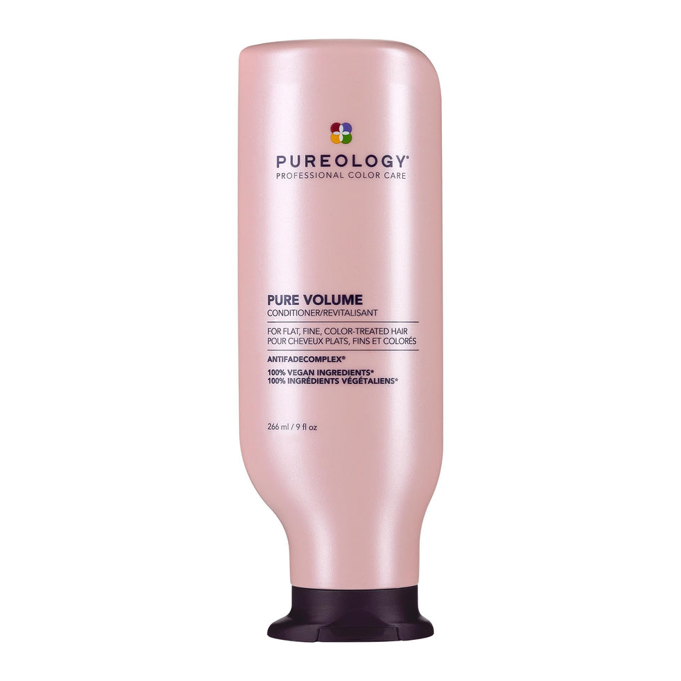 Pureology front packaging showing product and benefits