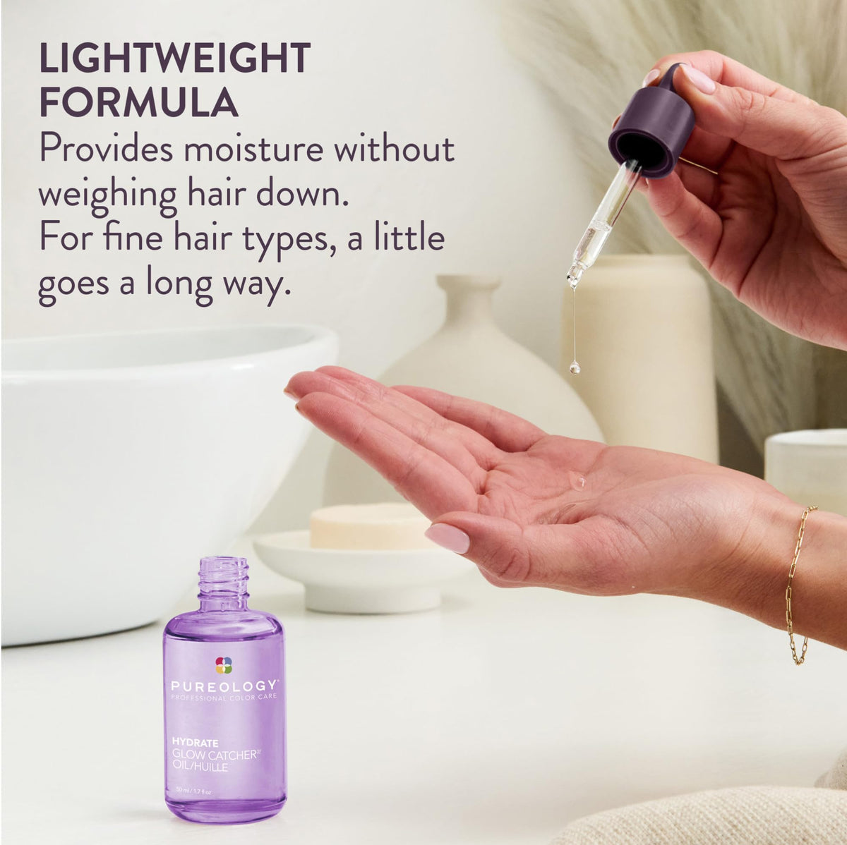 Pureology ingredient focus on camellia seed oil delivering hydration
