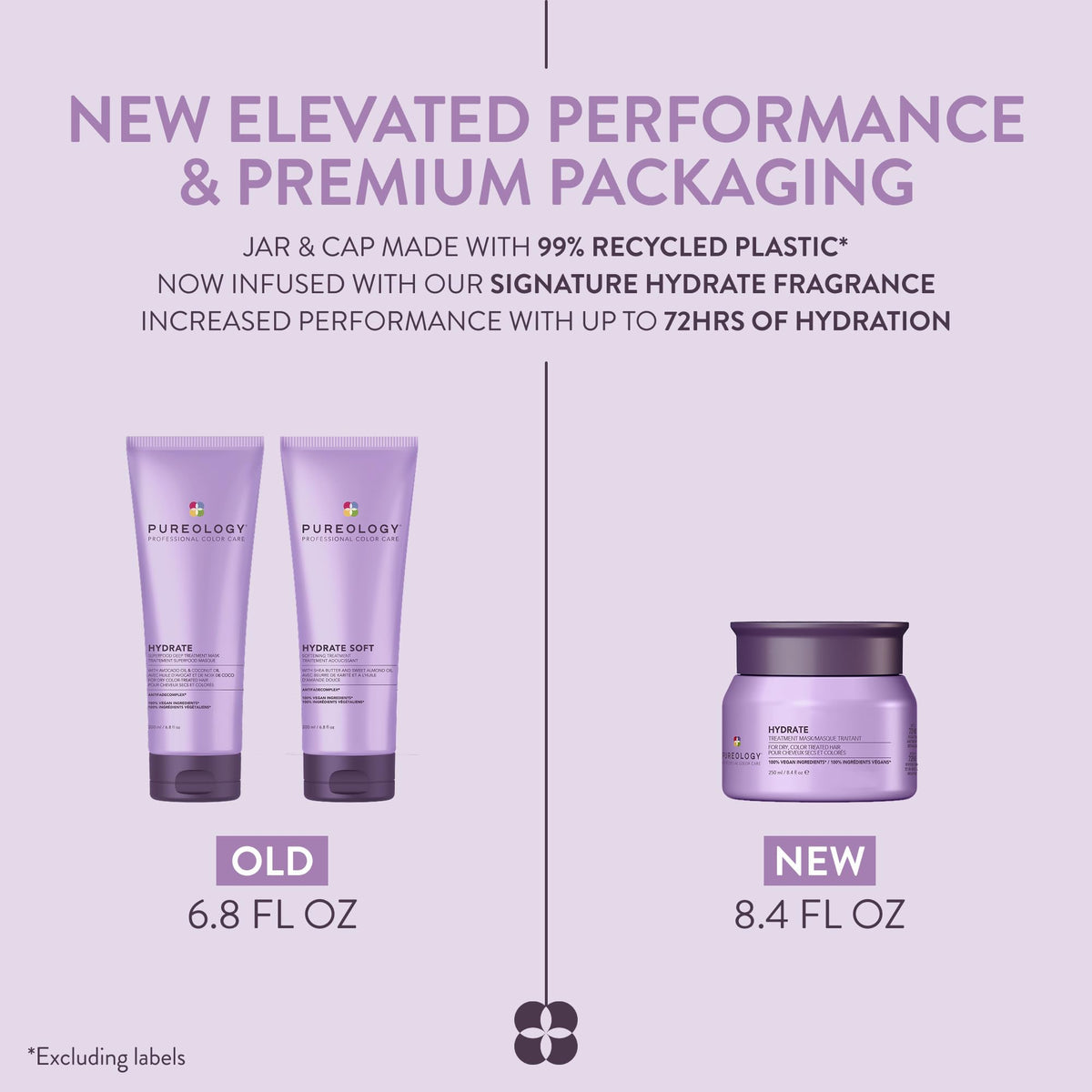 Pureology on hair ends showing restored softness and reduced frizz