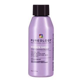 Pureology Hydrate Sheer front packaging showing 1.7 fl oz bottle and brand clarity, lightweight hydration benefit