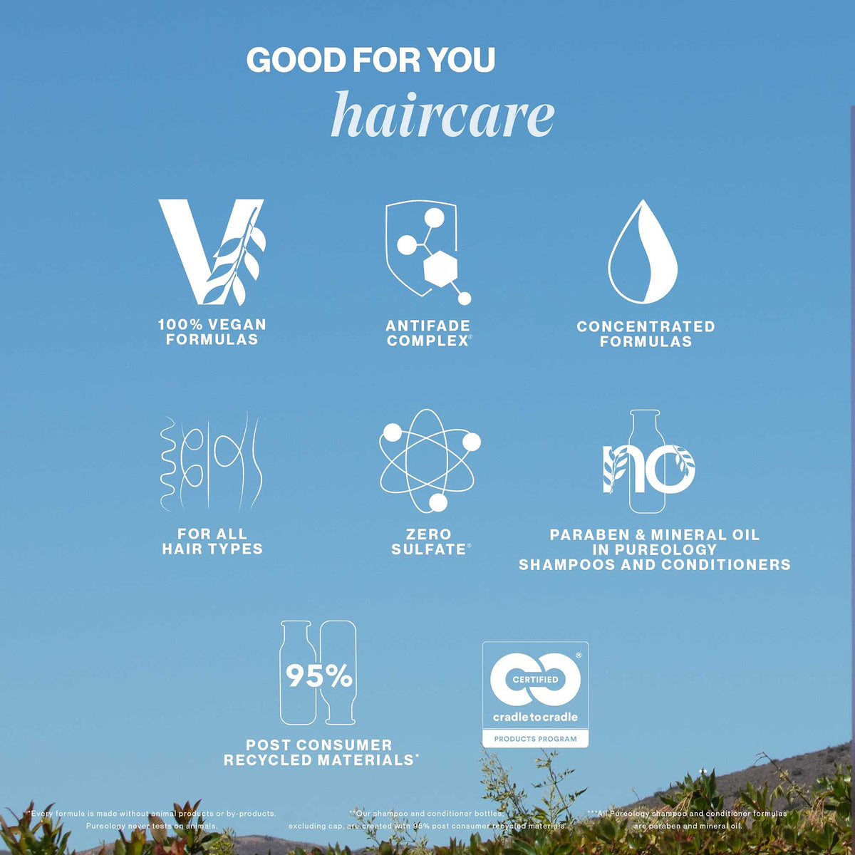 Pureology shampoo being massaged into wet hair demonstrating effective cleansing