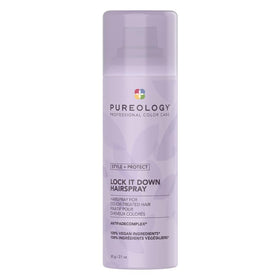 Pureology front packaging showing bottle and branding for salon hold
