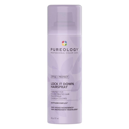 Pureology front packaging showing bottle and branding for salon hold
